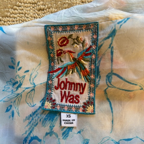Embroidered Johnny Was Silk Kimono - Picture 13 of 13